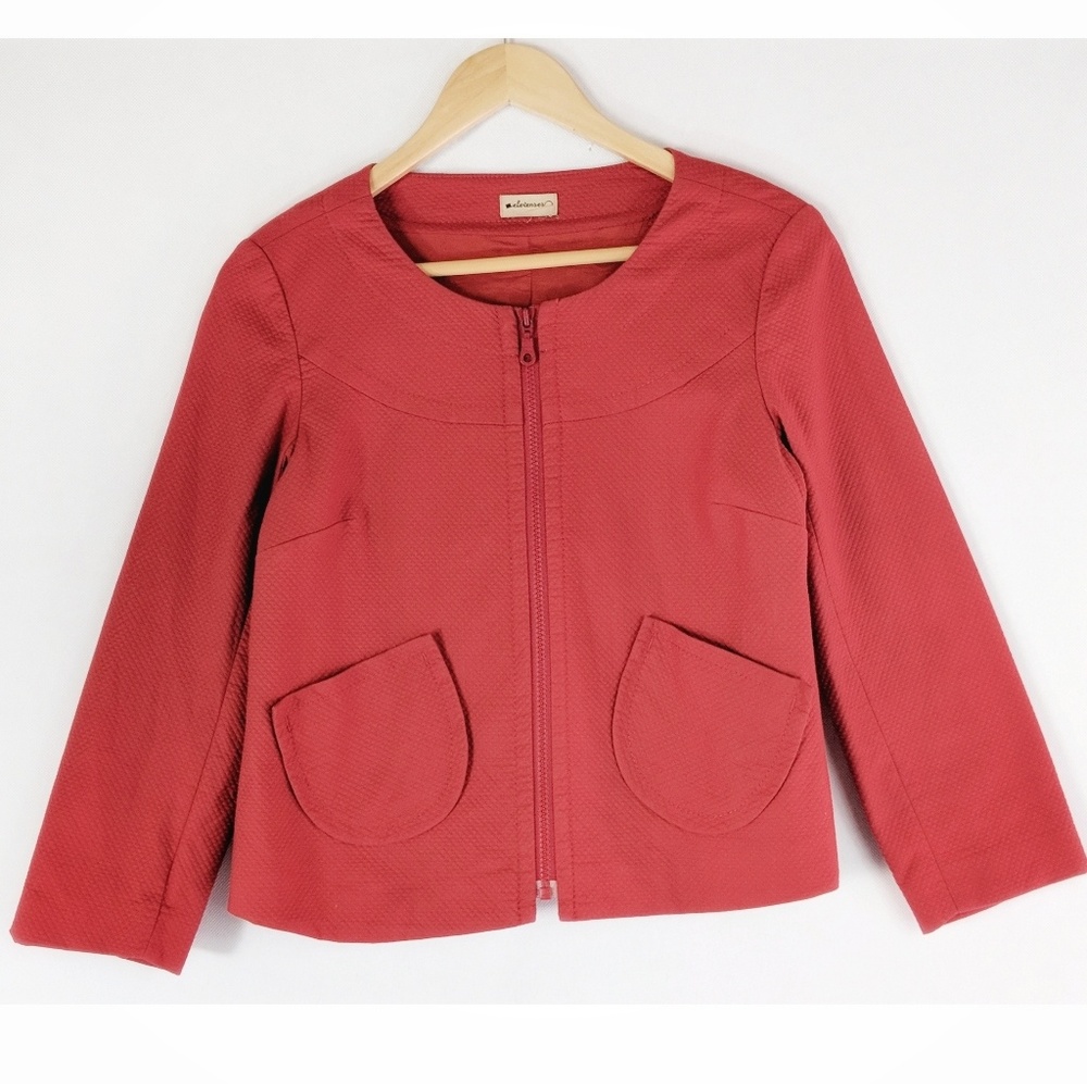 Elevenses Women's Anthro Zipper Jacket Size 4